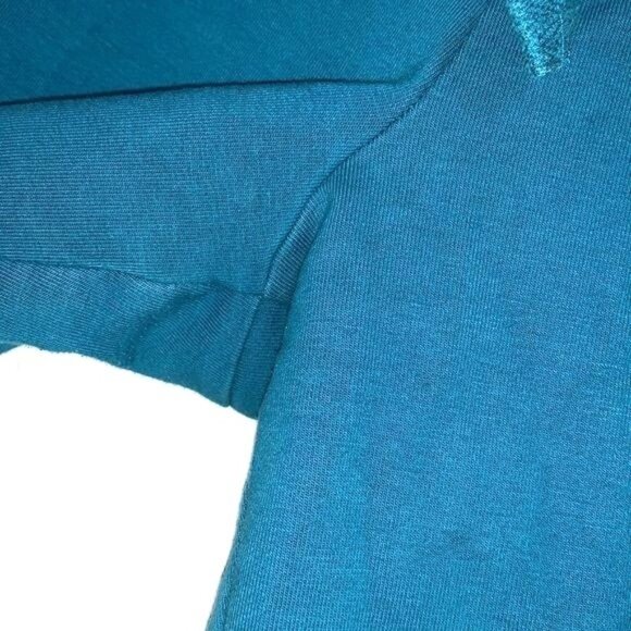 Athletic Works Womens Teal Capri Sweatpants Size L Drawstring Waist Cotton Blend - Picture 4 of 10